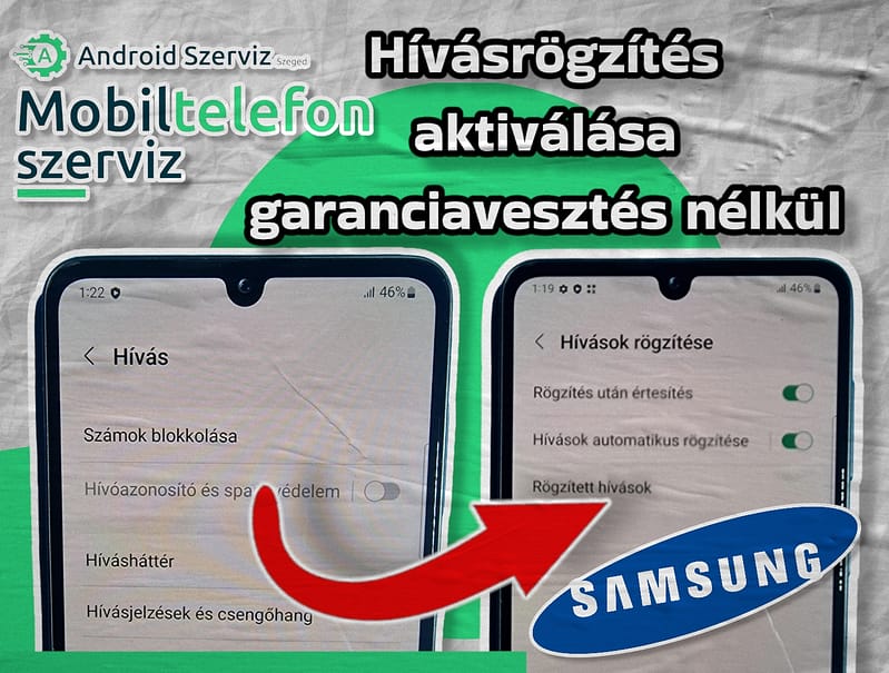 Samsung telefon hívásrögzítés